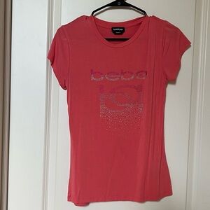 Bebe Rhinestone Top